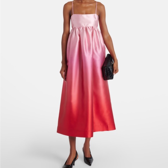 NWT: Alémais Inez ombré satin cocktail dress